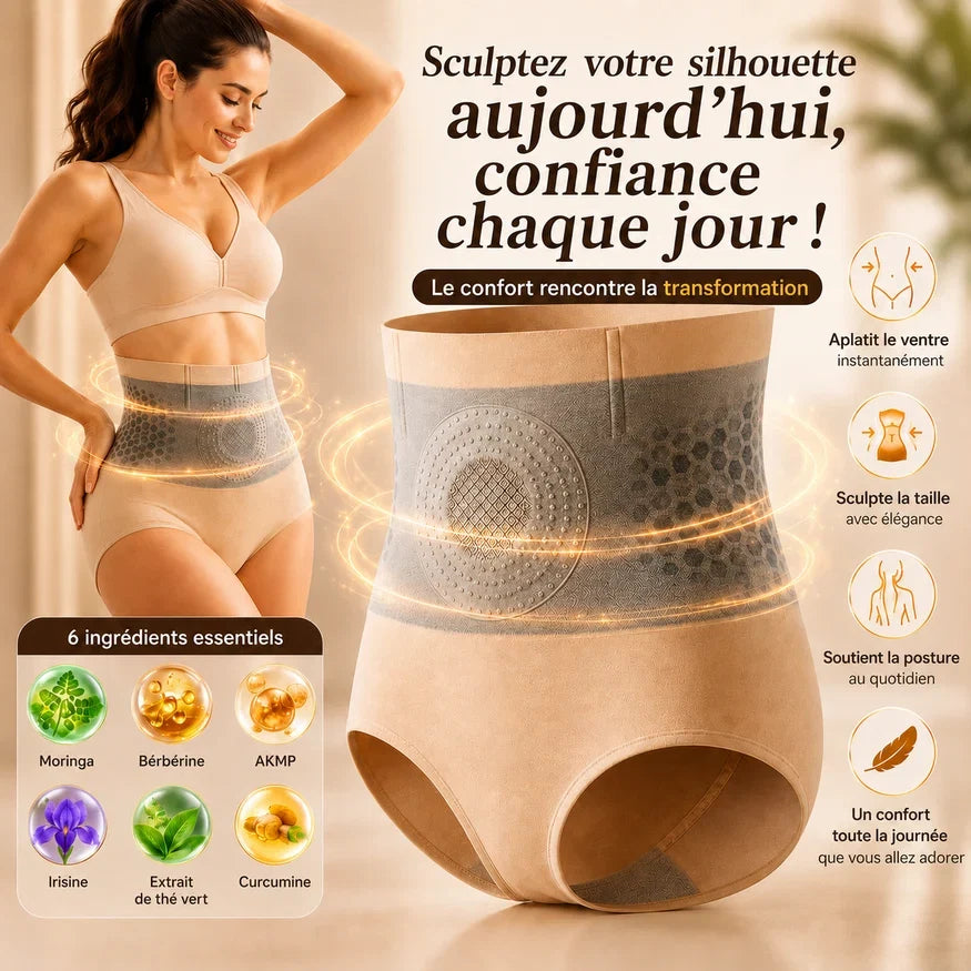 Slimoria™ Short Sculptant | Contrôle du Ventre Taille Haute Sans Coutures, Taille Affinée & Effet Push-Up Instantané en Quelques Secondes