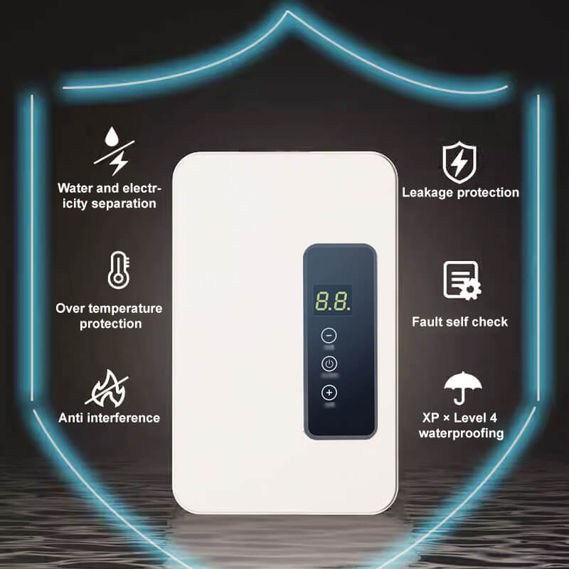 🔥50% DE RÉDUCTION ! ✨ Chauffe-eau Instantané sans Réservoir - Design Compact avec Contrôle de Température Numérique pour Économie d'Énergie ⚡🚿