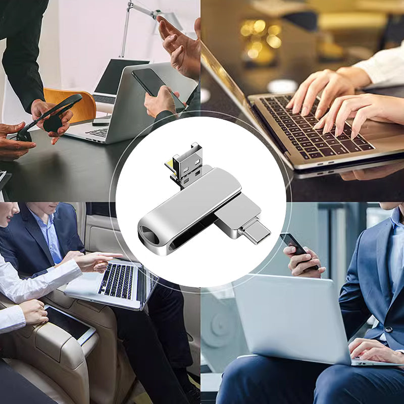 💾 60% DE RÉDUCTION ! 📊 Clé USB 4-en-1 Multi-Interfaces - Transfert Ultra-Rapide vers PC/iPhone/Android, Compacte et Universelle 📱📦