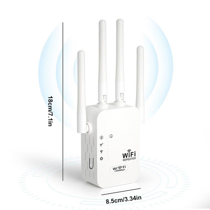 🎁 Dernier jour : 50 % de réduction ! 🔥 Amplificateur Wi-Fi 2025 – 1200 Mbit/s, double bande (5 GHz / 2,4 GHz) 📶 Amplification maximale du signal – connexion stable dans toute la maison !