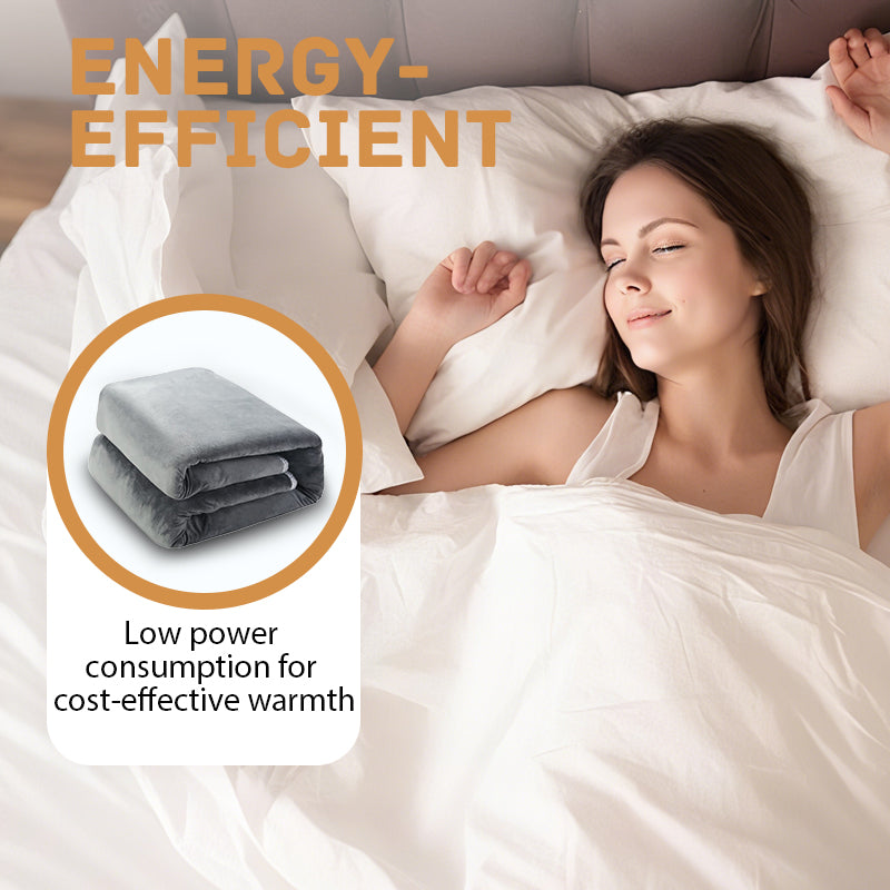 🛏️ 50% DE RÉDUCTION! ✨ Couverture Chauffante Électrique - 6 Niveaux de Chaleur pour un Confort Optimal en Hiver ❄️🔌