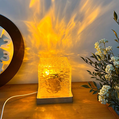 🎁Projecteur de nuit à ondes d'eau rotatif dynamique