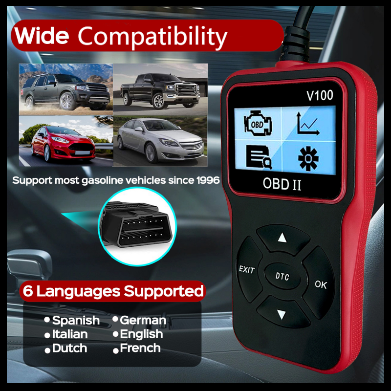 Version 2026 Dernière Mise à Jour 🆙 | Lecteur de Codes Défaut Moteur Automobile Multifonction 🔧