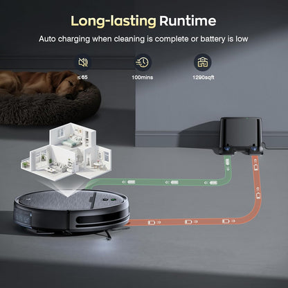 🏆Meilleure vente 🔥Aspirateur robot puissant tout-en-un